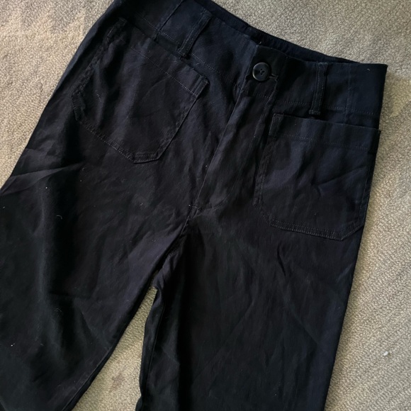 NWOT Anthropologie Colette Cropped Wide-Leg Pants by Maeve: Linen Edition 27 - Picture 7 of 9